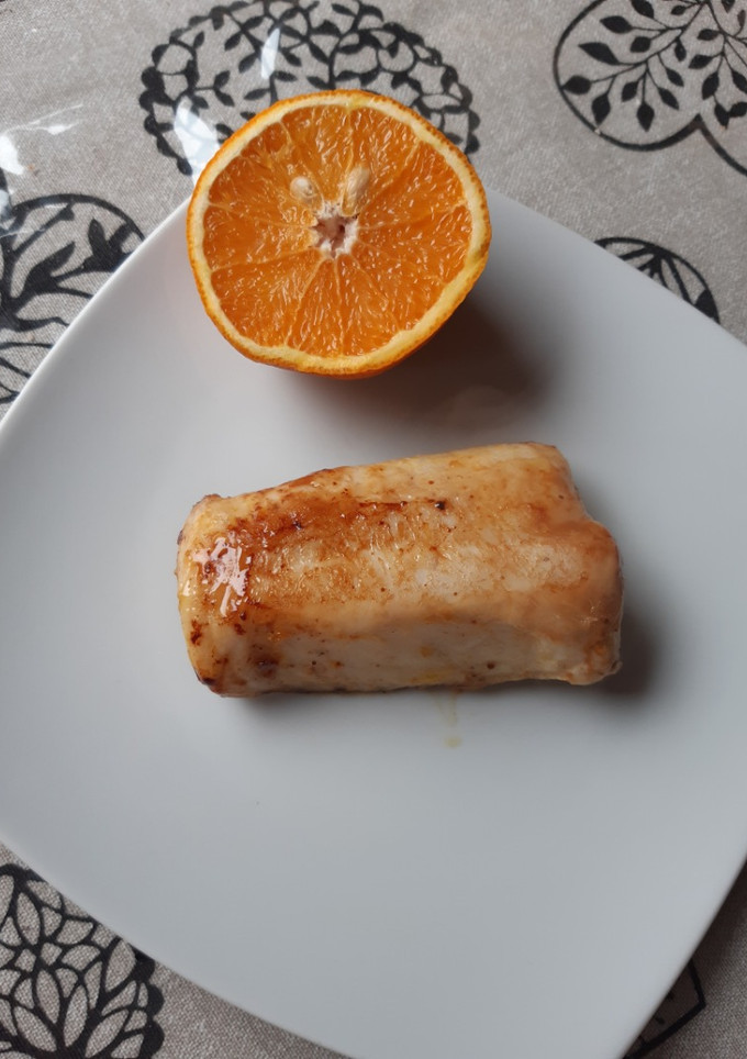 Una foto de Merluza a la naranja fácil