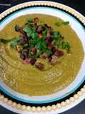 Creme de legumes com arrumadinho de carne seca