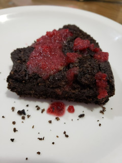 Una foto de Brownie Vegano con Porotos negros