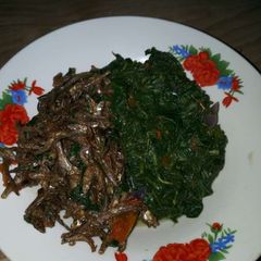 A picture of “Fulu" with Terere.