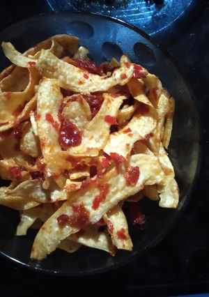 Foto resep Kerupuk balado singkong