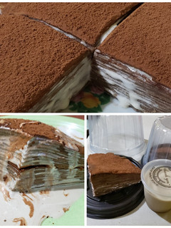 Foto resep Tiramisu miles crepes with vla whippcream coffe