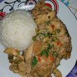 P0llo con champiñones