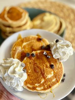 Una foto de Tortitas americanas con yogur griego en Thermomix