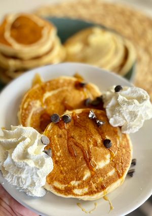 Foto principal de Tortitas americanas con yogur griego en Thermomix