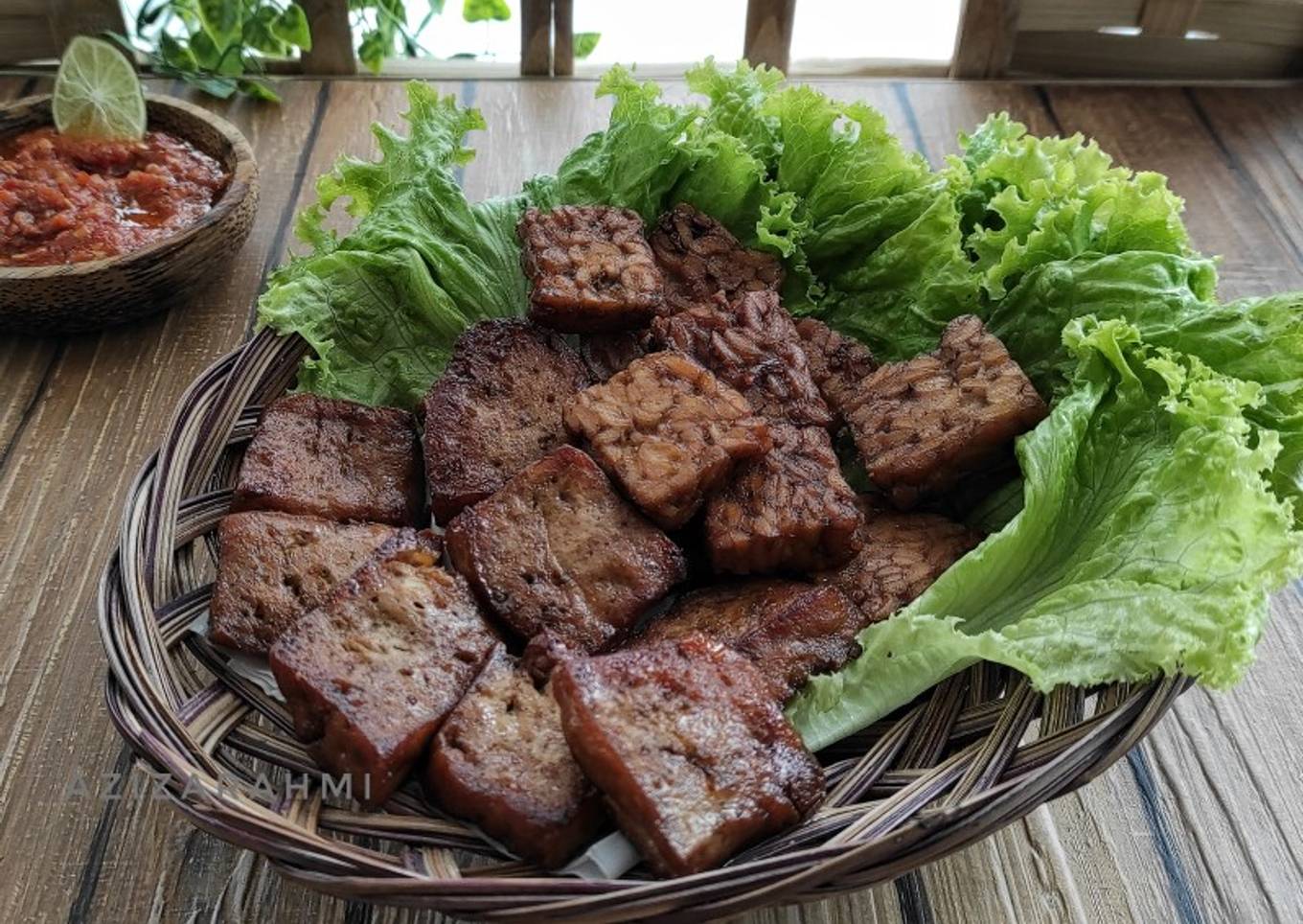 Tahu Tempe Bacem bumbu iris