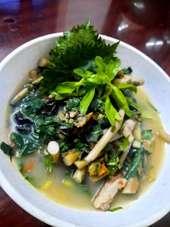 Hình của món Bồng khoai nấu ốc.