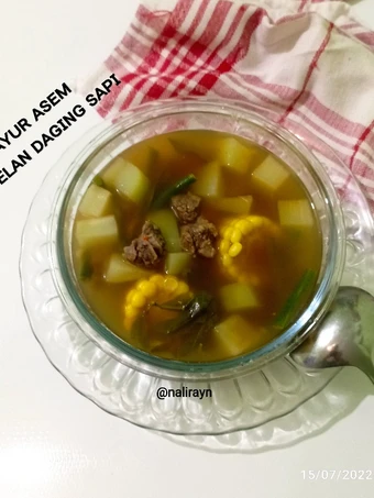 Langkah Mudah untuk Membikin Resep #85 Sayur Asem Tetelan Daging Sapi yang Enak Banget Anti Ribet, Mantap Sekali