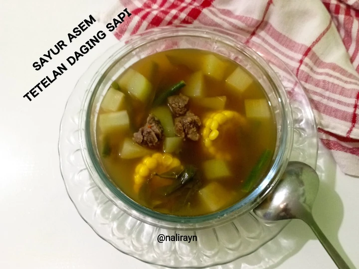 Langkah Mudah untuk Membikin Resep #85 Sayur Asem Tetelan Daging Sapi yang Enak Banget Anti Ribet, Mantap Sekali
