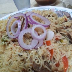 A picture of Mutton pulao.