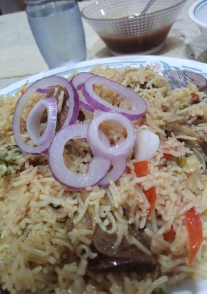 A picture of Mutton pulao.