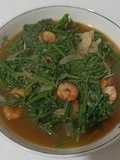 Tumis daun Pakis Udang