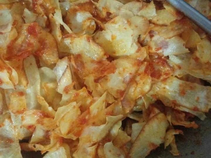 Cara Gampang Menyiapkan Resep Kripik singkong super pedas cabe setaaaaaaaannnnn!!!!!!!! yang Bikin Ngiler Anti Ribet, Sempurna