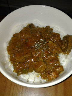 A picture of sweet curry beef.