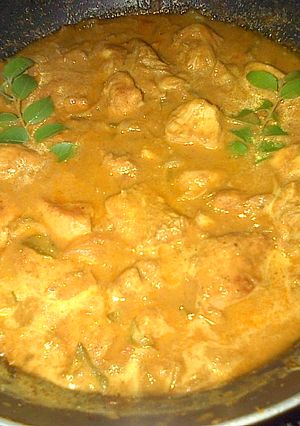 A picture of Chicken curry.