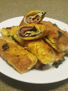 Foto resep Roti Goreng isi Nori, Smoked Beef dan Keju