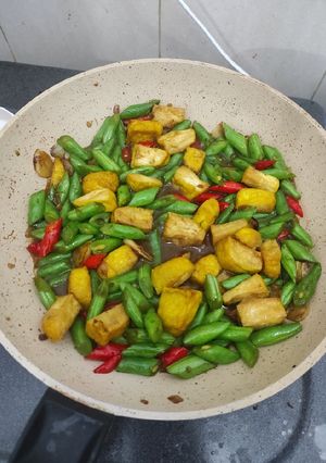 Foto resep Tumis buncis tahu