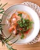 Súp Tôm Gà Vỏ Bưởi