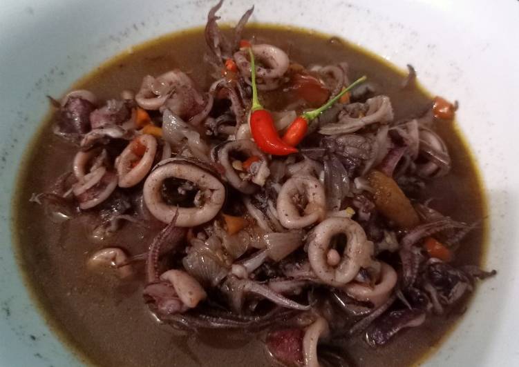 Resep Tumis cumi hitam simple Anti Gagal