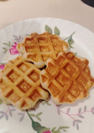 Una foto de Waffles belgas