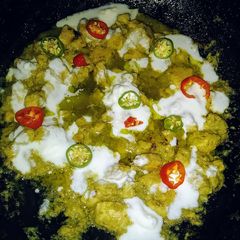 Mukkhan malai chicken A picture of Mukkhan malai chicken.