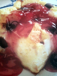 A picture of Blueberry French Toast.