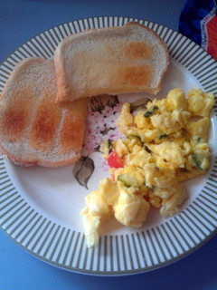A picture of Italian scrambled eggs.