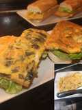 Bocadillo de tortilla cuadrada de algas kombu