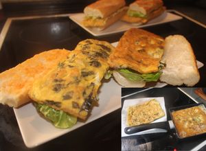 Foto principal de Bocadillo de tortilla cuadrada de algas kombu