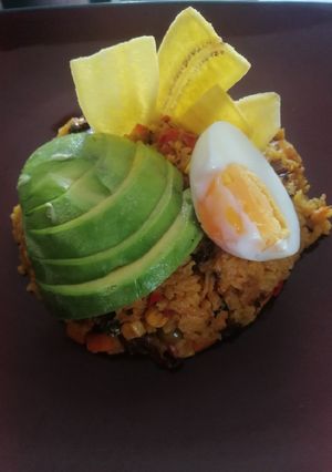 Una foto de Arroz paisa