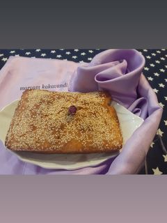 عکسی از دستور کیک یک تخم مرغی با رنده پوست پرتقال 🍊