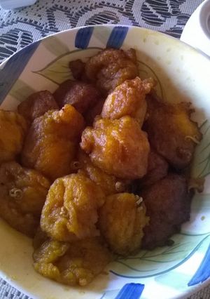 Una foto de Picarones o buñuelos de zapallo