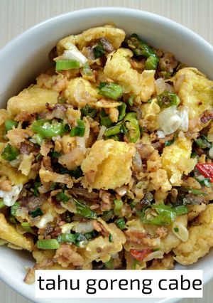 Foto resep Tahu goreng cabe