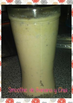 Una foto de Smoothie de Banana, Pera & Chía