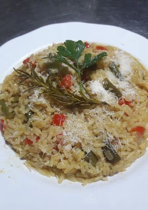 Una foto de Risotto Italo-Argentino con verduras 🇦🇷 🇮🇹