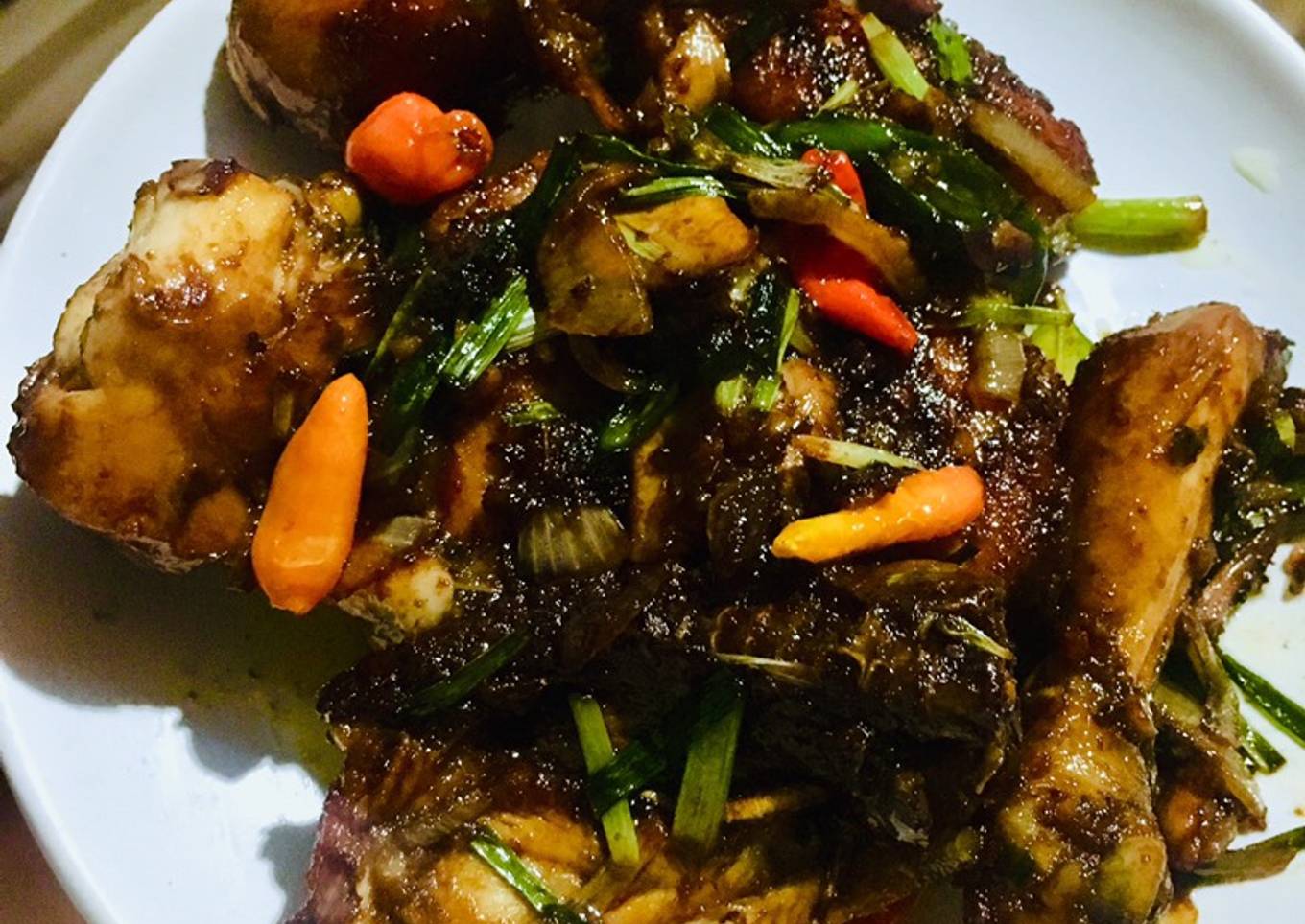 Ayam goreng kecap / butter fried chicken #MenuSahurKilat