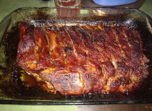 Una foto de Costillas de cerdo con miel