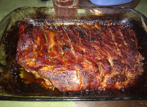 Una foto de Costillas de cerdo con miel