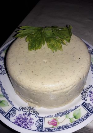 Una foto de Queso vegano de garbanzos