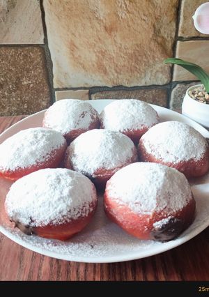 Foto resep Bomboloni merah putih / Bomboloni kemerdekaan