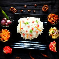 A picture of Poha Curd Rice.