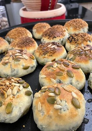 صورة لوصفة كرات الجبنة والزعتر الأخضر