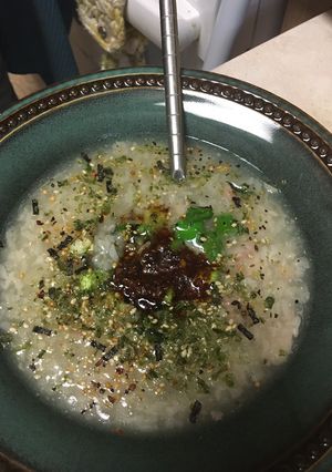 A picture of Congee for the Instant Pot.