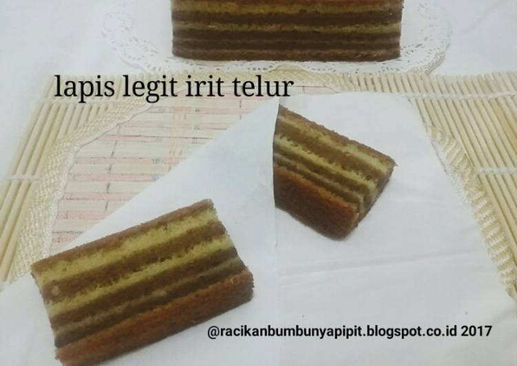 Resep Lapis Legit Irit Telur