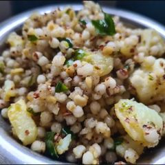 A picture of Sabudana khichdi.