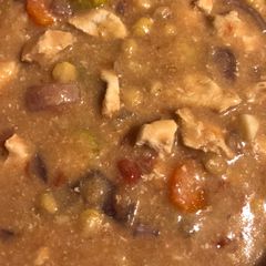A picture of Chicken Hot Pot with a twist.