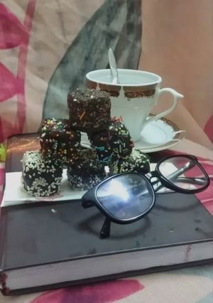 عکسی از دستور مکعب خرمایی خوشمزه با دستور متفاوت