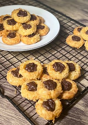 Foto resep 124. Choco Cheese Thumbprint Cookies