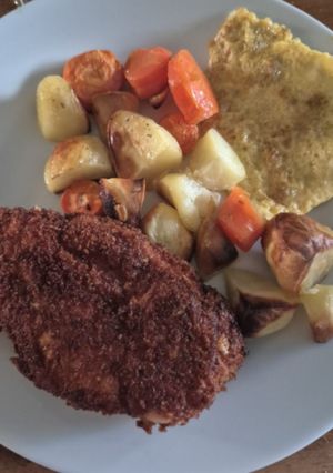 A picture of Chicken in Homemade Breadcrumbs.