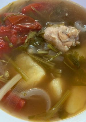 รูปของ ต้มซุปไก่ใส ใส่มันฝรั่ง